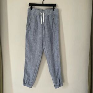Athleta Cabo Linen Joggers Size 8 Tall